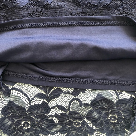 Guess Sleeveless Navy Lace Mini Dress - Picture 4 of 7